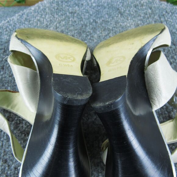 Michael Kors Women's Gladiator Beige Leather Size 6.5M Gently Used 2025 - Picture 6 of 7